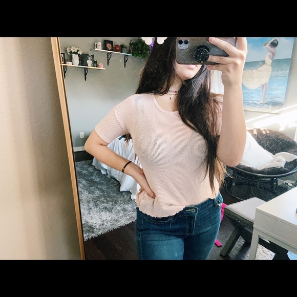 Pink Ribbed Croptop - Picture 5 of 5